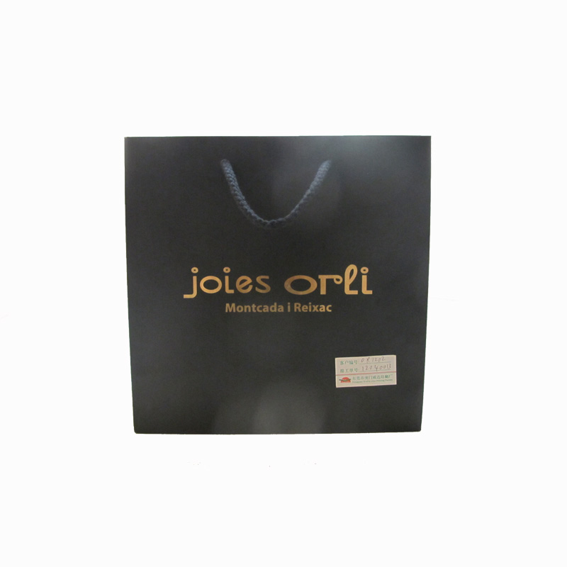 Wholesale Custom Design Eco-Friendly Plain Black Paper Bags with Logo